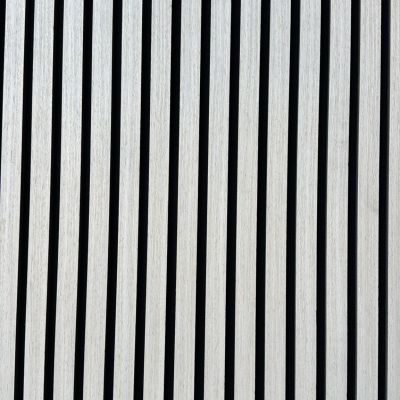 Panneau acoustique lames bois – Blanc