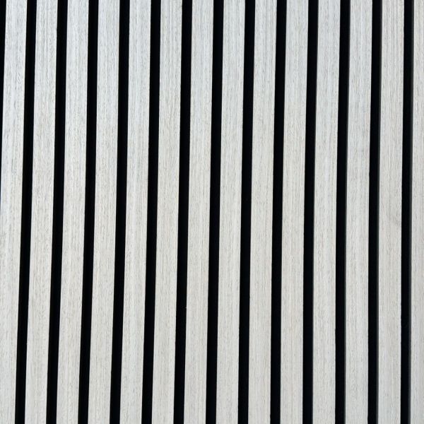 Panneau acoustique lames bois – Blanc