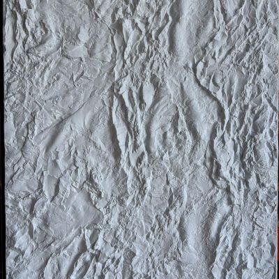 Panneau 3D imitation roche – Blanc