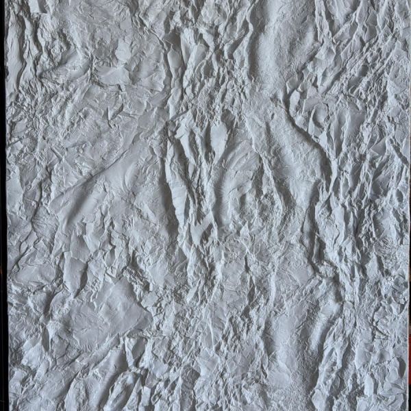 Panneau 3D imitation roche – Blanc