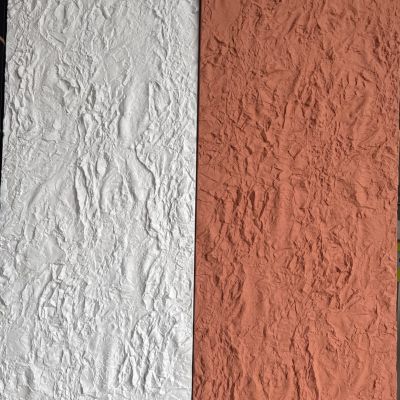Panneau 3D imitation roche – Blanc