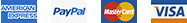 Logos American Express, PayPal, Mastercard et Visa